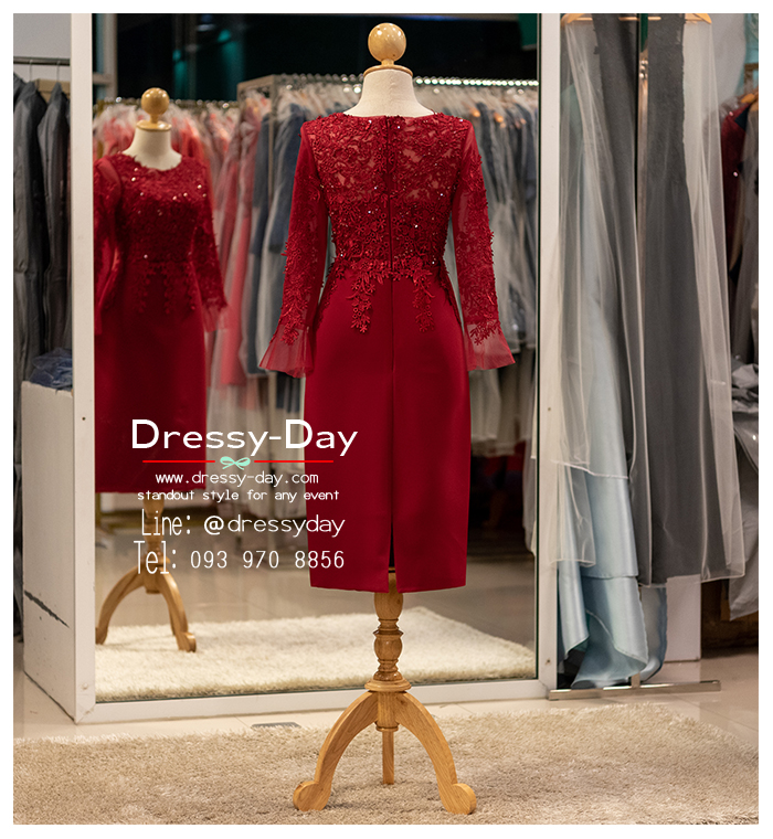 รหัส ชุดเจ้าภาพ : PFS098 ชุดแม่เจ้าสาวงานเช้า ชุดแม่เจ้าบ่าวตอนเช้า คนอ้วน อวบ ใส่สวย หรูหราโดดเด่นสมฐานะเจ้าภาพ