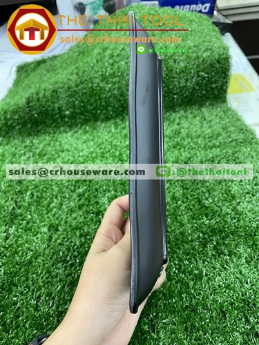 จานสแน็คทรงสี่เหลี่ยม 7.5 นิ้ว สีดำ