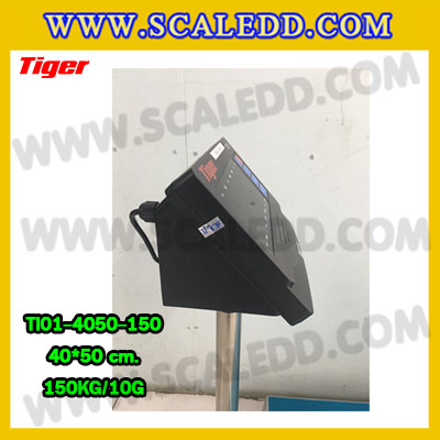 เครื่องชั่งน้ำหนักดิจิตอล พิกัด150kg ความละเอียด 10g ยี่ห้อ TIGER รุ่น TI-01 ขนาดแท่นชั่ง40*50cm (เครื่องชั่งผ่านตรวจรับรองจากสำนักชั่งตวงวัด)