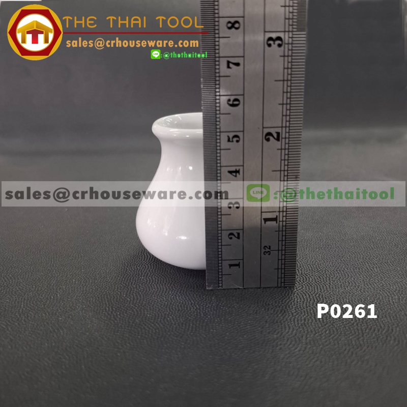 toothpick holder ที่ใส่ไม้จิ้มฟันเซรามิคขาวโรงแรม Code : P 0261