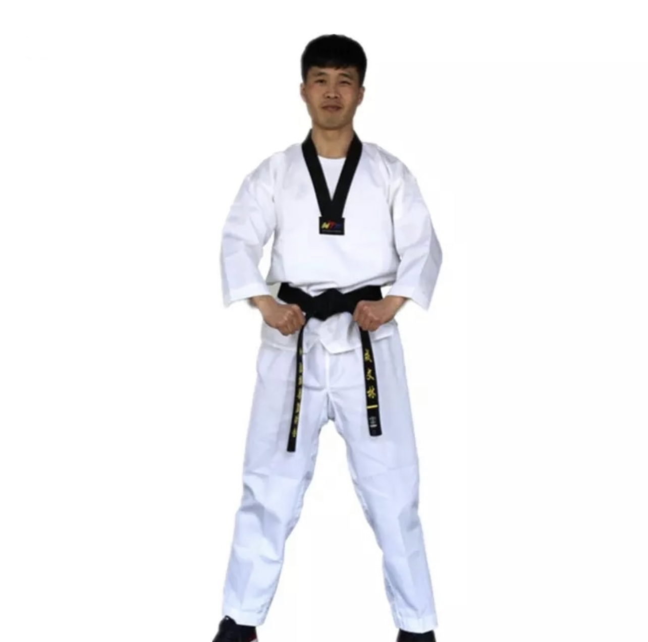 ชุดเทควันโด สีขาว พร้อมสายขาว ทุกไซส์