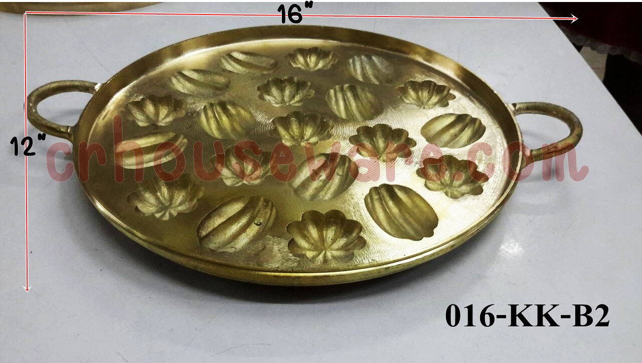พิมพ์ขนมไข่ทอง 2 ลาย 016-KK-B21 Khanom khai thong mold 20 hole. 016-KK-B21 อุปกรณ์ทำขนม