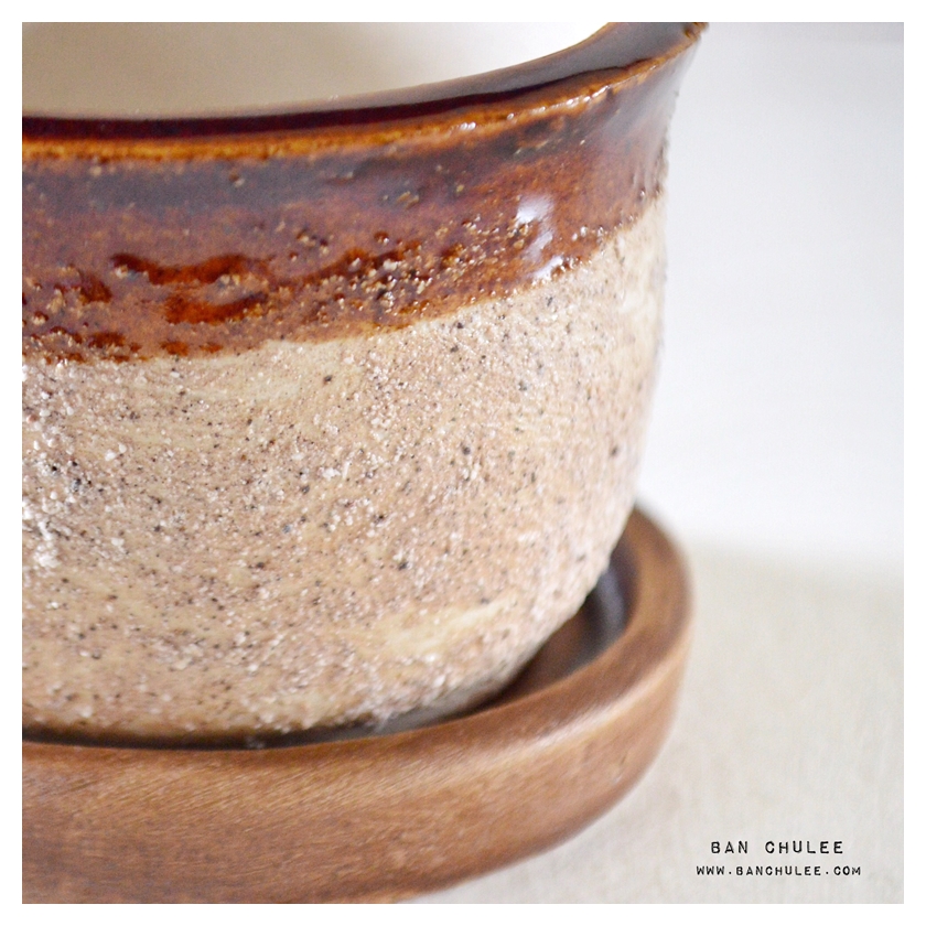 Rough Ceramic Flower Pots Set A กระถางเซรามิคเนื้อหยาบ เซตเอ