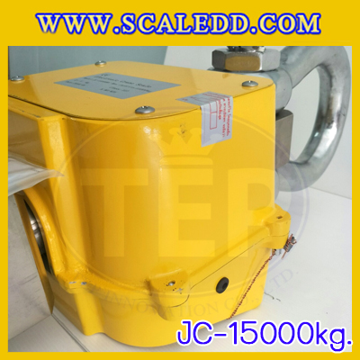 เครื่องชั่งแขวน15ตัน เครื่องชั่งแขวนดิจิตอล15ตัน เครื่องชั่งดิจิตอลแบบแขวน ตาชั่งแขวน15ตัน พิกัดน้ำหนัก 15ตัน ความละเอียด 5กิโลกรัม ยี่ห้อ JADEVER รุ่น JC (เครื่องชั่งผ่านตรวจรับรองจากสำนักชั่งตวงวัด)