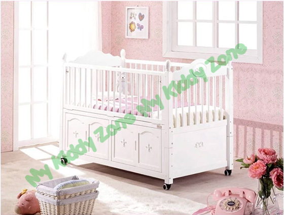 เตียงนอนไม้สำหรับเด็ก Oriental White Premium (WD5) TP21047