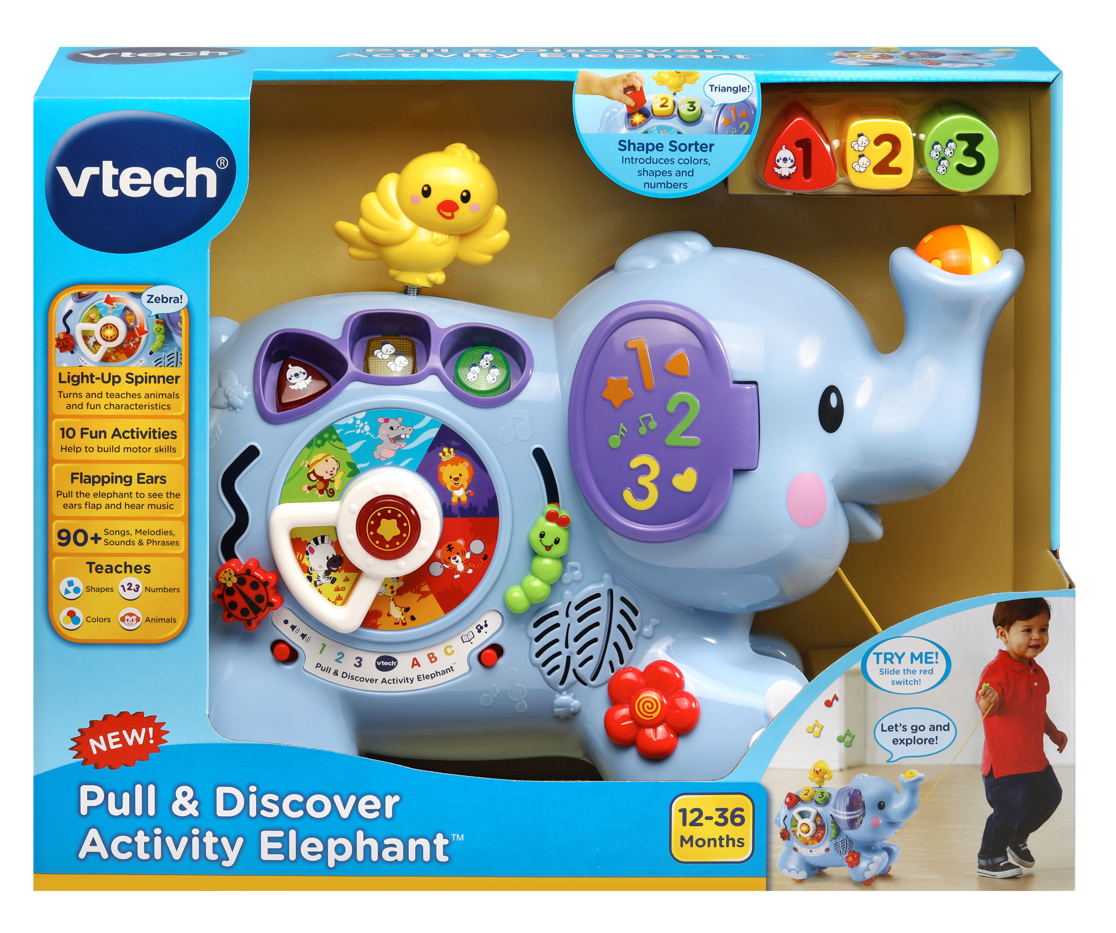 ช้างน้อย VTech Pull & Discover Activity Elephant
