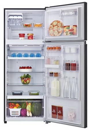 Toshiba ตู้เย็น อินเวอร์เตอร์ 2ประตู 14.6Q รุ่น GR-TG46KD สีขาว