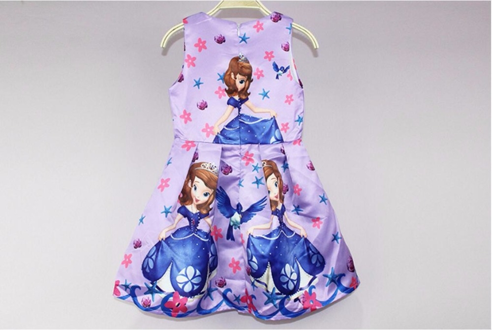 **พร้อมส่ง** เดรสเจ้าหญิง โซเฟีย พิมพ์ลาย