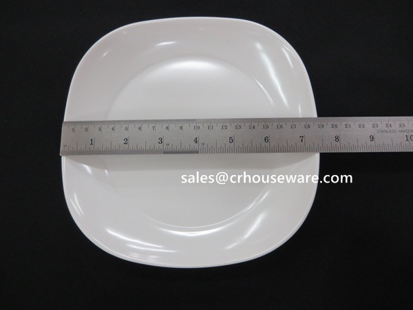 จานทรงสี่เหลี่ยมขอบมุมมน 7.5 นิ้ว 017-P2647-7.5