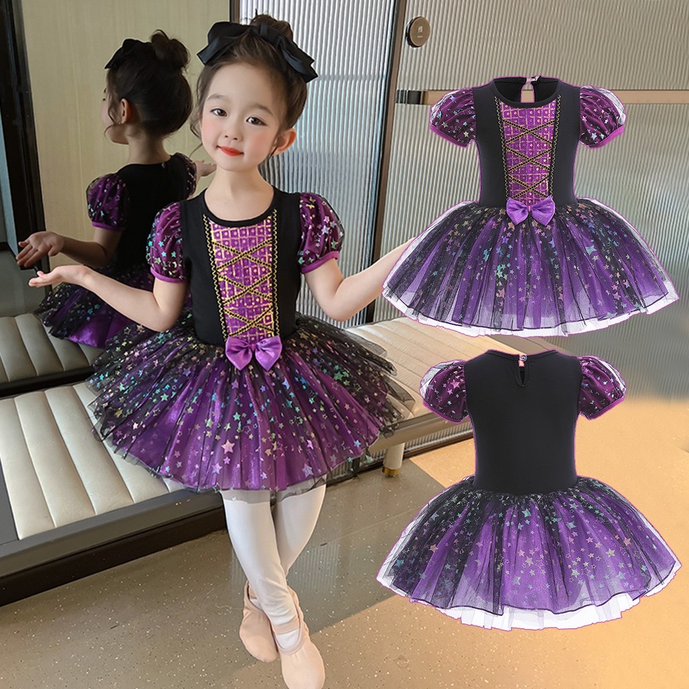 friendly4kid พร้อมส่ง ชุดฮาโลวีน Haloween เด็กหญิงเดรสสั้นแต่งระบาย