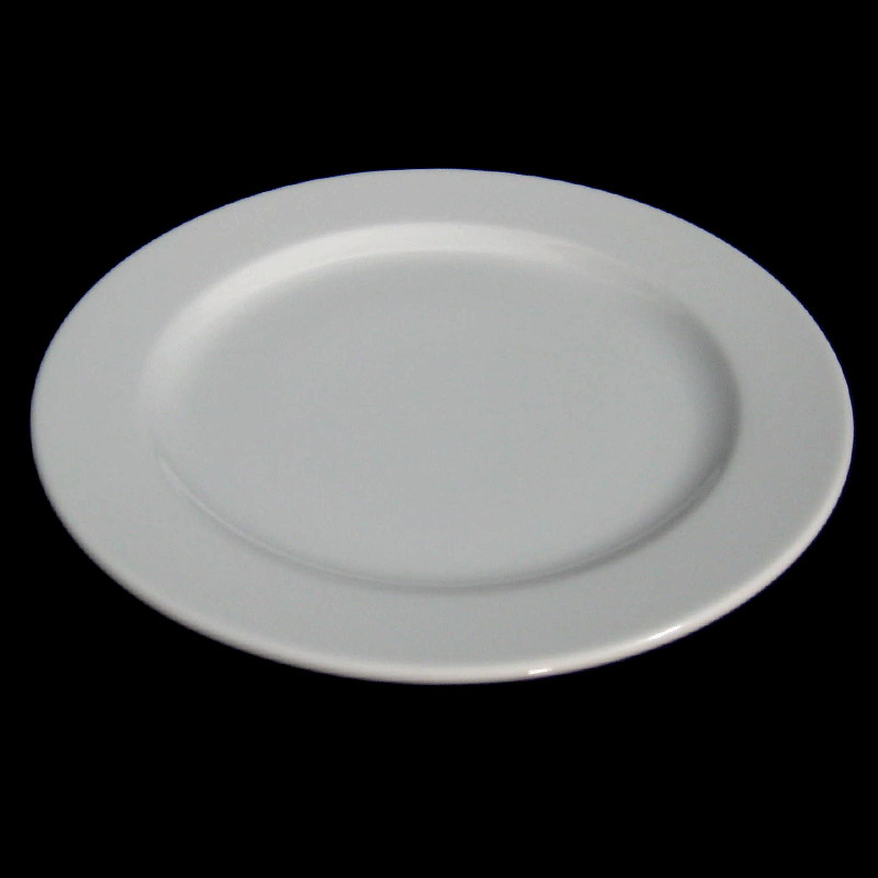 จานตื้นขอบหนา 26 ซม. ( 10 นิ้ว ) #0920 ยี่ห้อ Royal porcelain (รอยัล พอร์ซเลน )