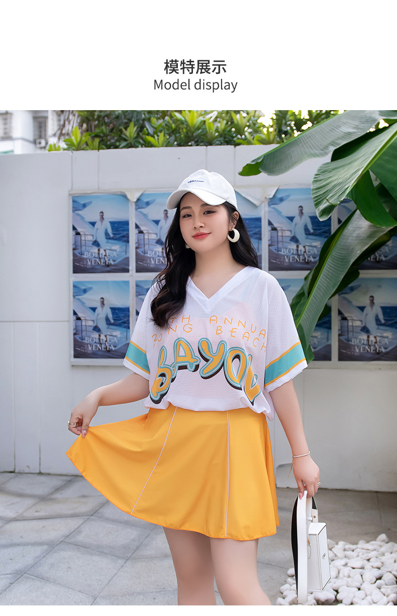 ชุดว่ายน้ำคนอ้วน6xl เซต 2 ชิ้น ชุดรอบอก 41-48รอบเอว 38-44 สะโพก 44-50 นิ้วค่ะ ชุดยาว 37 เสื้อคลุมต้วนอก อก 52 นิ้วค่ะ ผ้าดีงานสวย คุ้มราคามากๆค่ะ