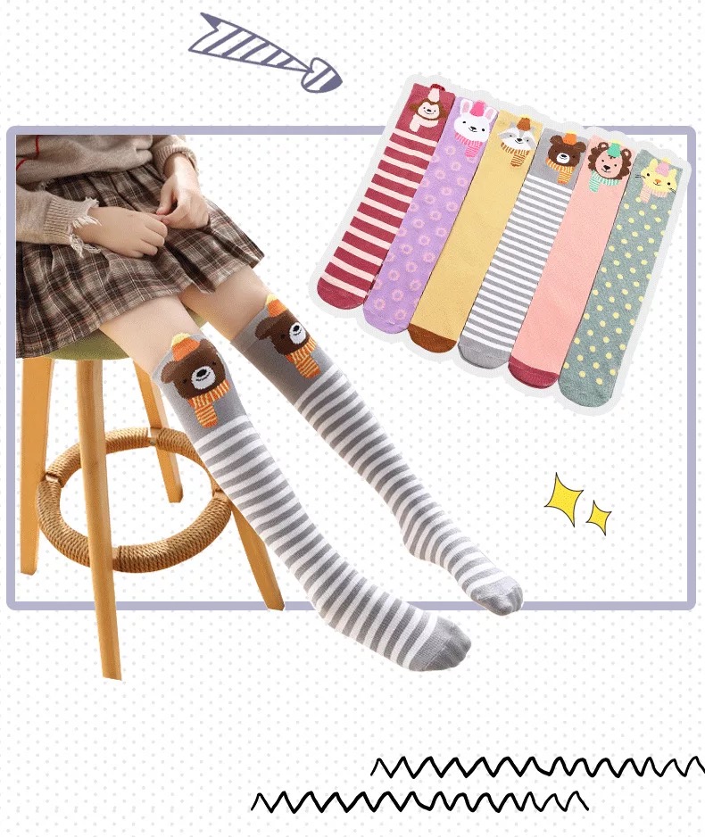 Fถุงเท้าลองจอห์น ลายการตูน