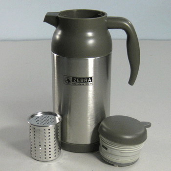 กระติกสูญญากาศมีไส้กรองชา 1.2 ลิตร ตราหัวม้าลาย