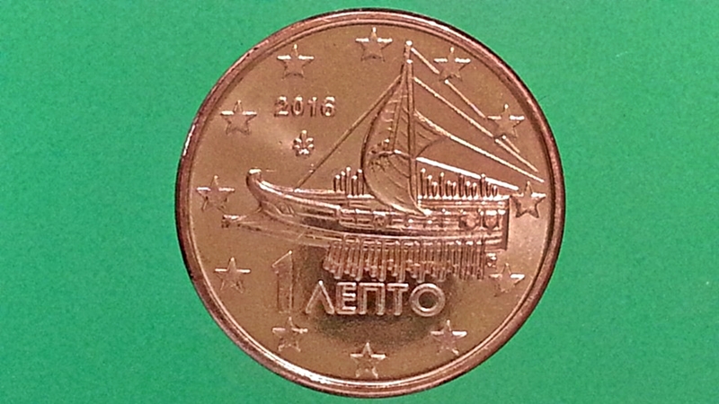 เหรียญ เงินตรา ประเทศ กรีซ EURO CENT 2016