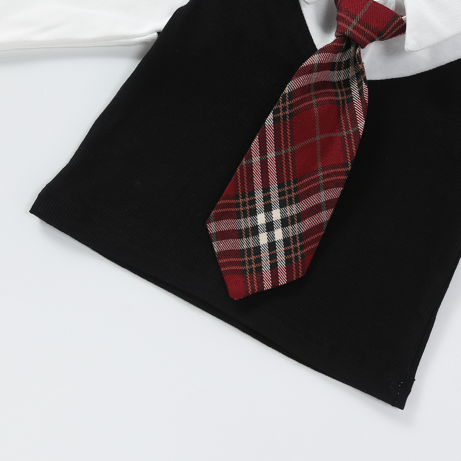 friendly4kid พร้อมส่ง กระโปรง ลายสก๊อต เด็กผู้หญิง สก๊อตแดง