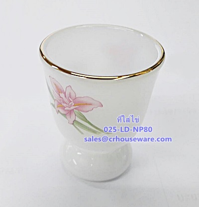 ที่ใส่ไข่เนื้อมุก ลายโนเบิ้ลพิ้ง 025-LD-NP80 Noble Pink Dinner