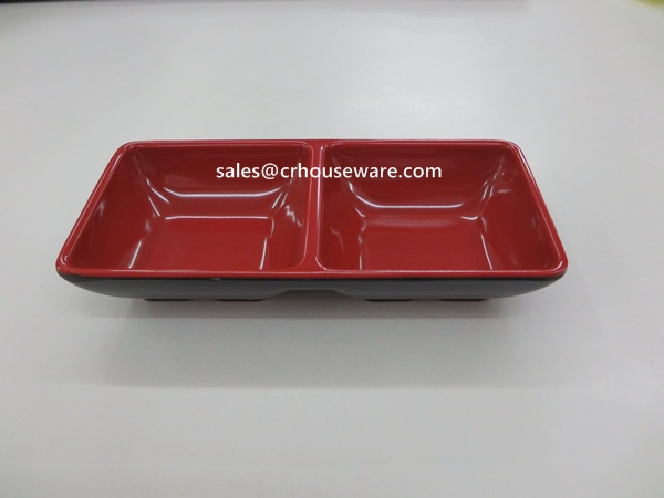 ถ้วยน้ำจิ้มแบบสองช่อง พลาสติก ABS 005-TW-JP-EQ252