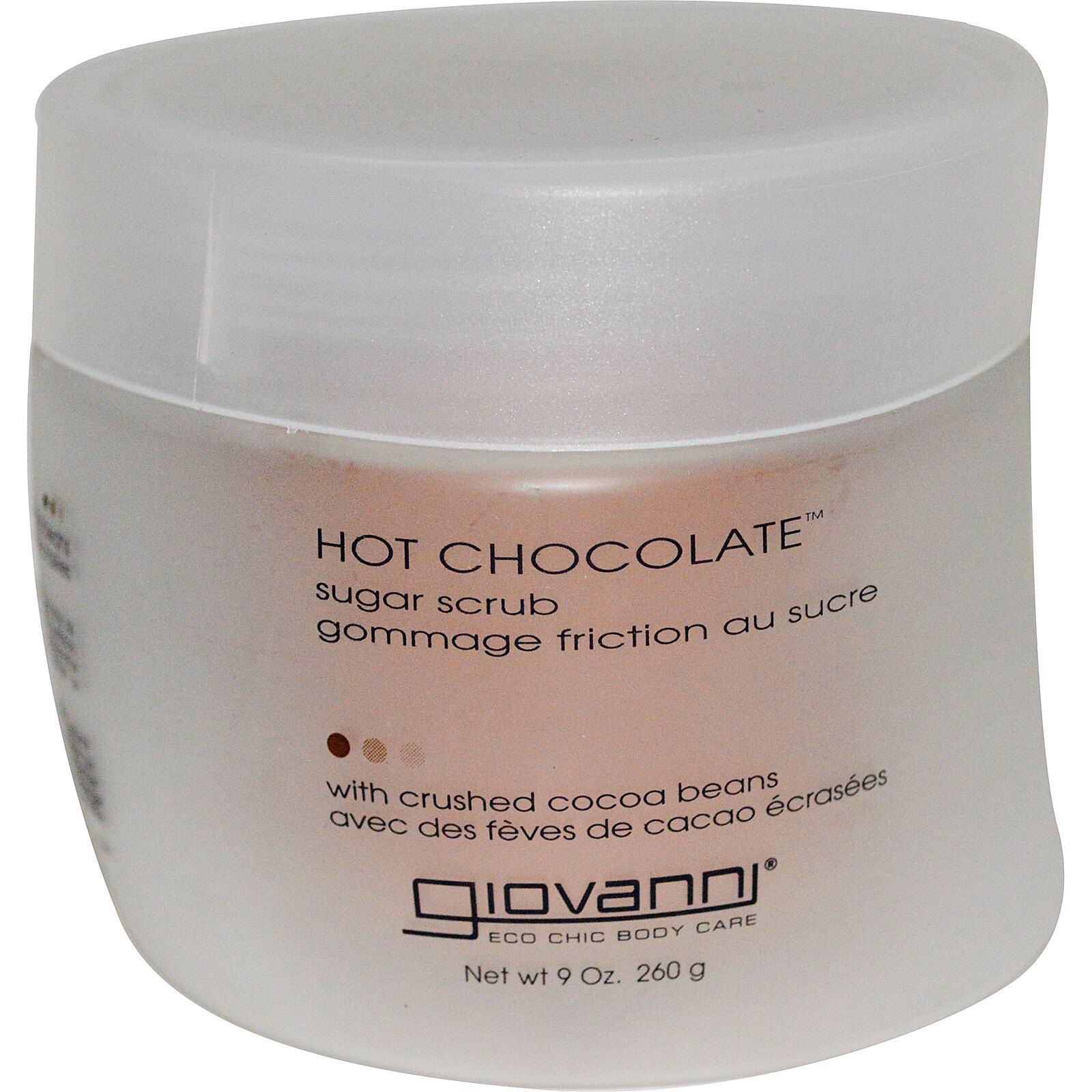 **พร้อมส่ง**Giovanni,Hot Chocolate,Sugar Scrub,9 oz(260 g)สครับน้ำตาลสำหรับขัดผิวกาย พร้อมด้วยช้อคโกแลต,Vit E,น้ำผึ้งและอื่น ๆ เพื่อผิวสะอาด กระจ่างใสค่ะ