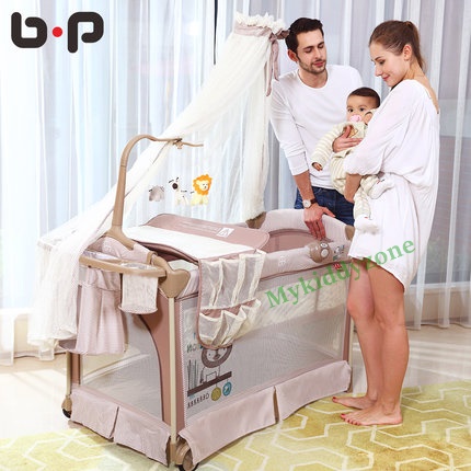 B10123 (BP1) เตียงPlay Pen เปลนอนเด็กเล็ก พร้อมแผ่นรองเปลี่ยนผ้าอ้อม