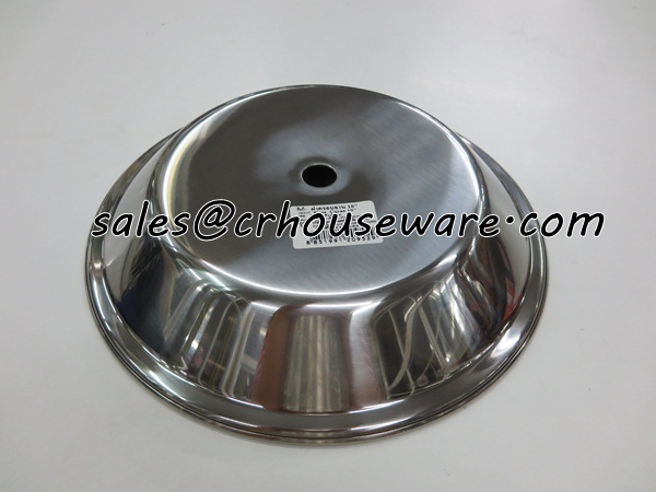 ฝาครอบอาหารสเตนเลส 10 นิ้ว 005-529,ฝาครอบอาหารสเตนเลสทรงเตี้ย,plate_Cover_short