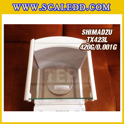เครื่องชั่ง SHIMADZU รุ่น TX423L เครื่องชั่งญี่ปุ่น เครื่องชั่ง 420 กรัม เครื่องชั่งน้ำหนัก 420 กรัม เครื่องชั่งละเอียดสูง 420 กรัม เครื่องชั่งน้ำหนัก 420 g เครื่องชั่งทศนิยม 3 ตำแหน่ง ตาชั่ง 420 g เครื่องชั่งน้ำหนักดิจิตอลตั้งโต๊ะ 420 g ความละเอียด 0.001