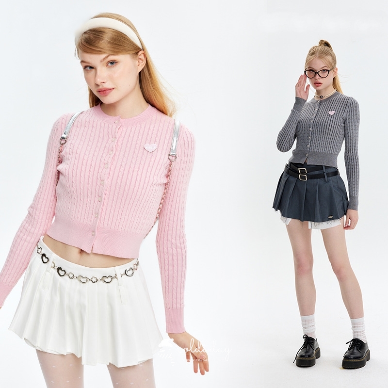เสื้อสเวตเตอร์ถัก มี 2 สี