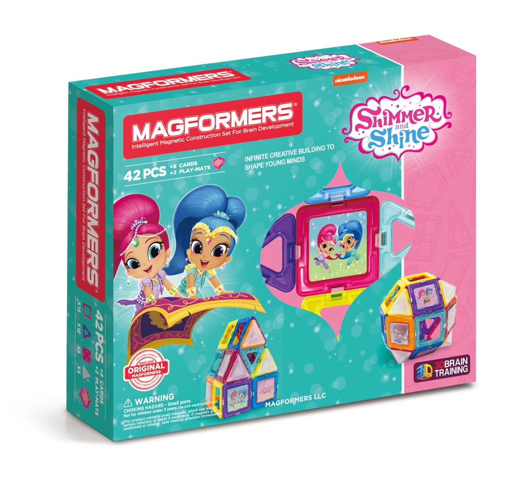 MAGFORMERS Shimmer and Shine 42-Piece Magnetic Construction Set