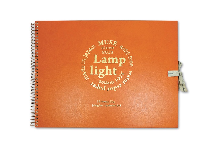 สมุดสีน้ำ Muse Lamplight Cotton100% 300g กึ่งหยาบ 25.1x19.4ซม.