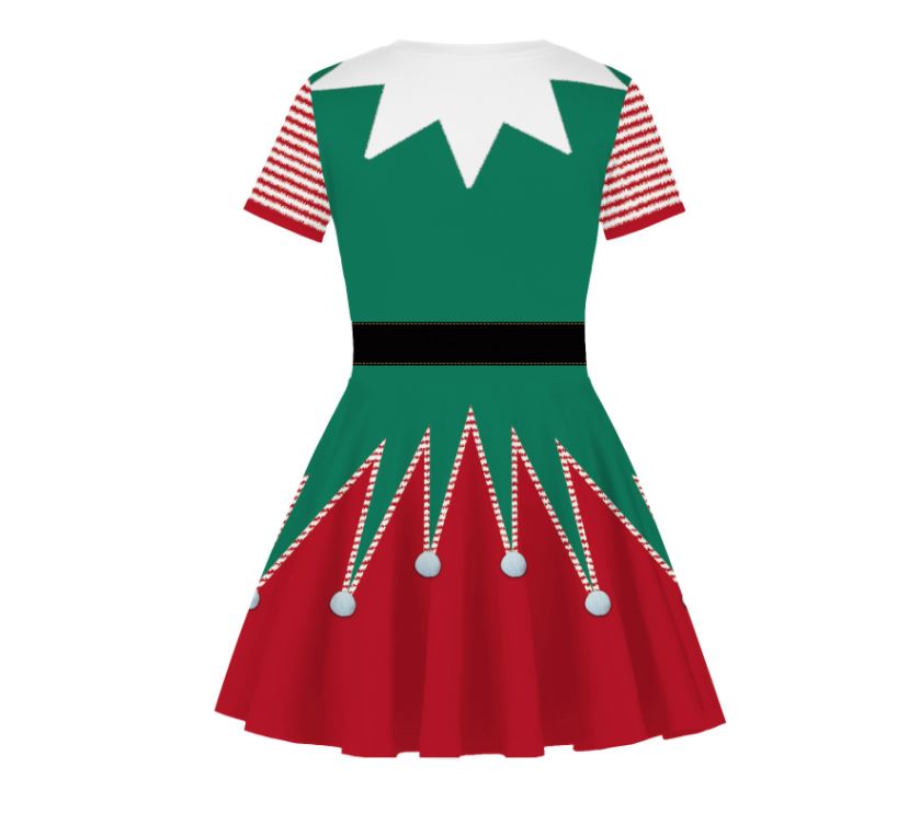 ชุดคริสต์มาส คริสมาส เดรสเขียว-แดง