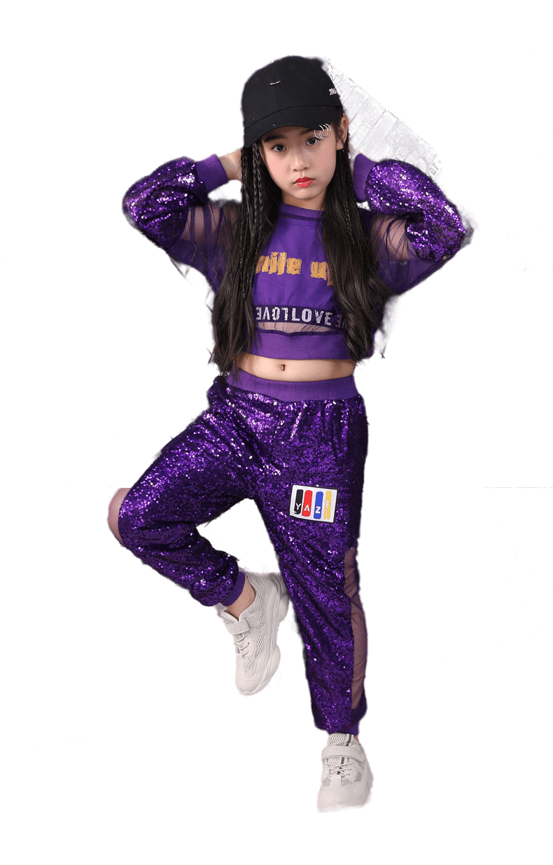 ชุดหรีดเดอร์ ชุดเชียร์ ชุดเต้น ชุดแดนซ์ ปักเลื่อมแขนยาว ขายาว