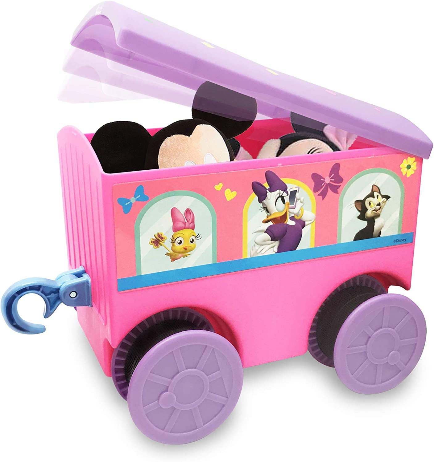 รถไฟแบตเตอรี่พร้อมราง Disney Minnie Mouse 6-Volt Powered Train with Tracks and Caboose