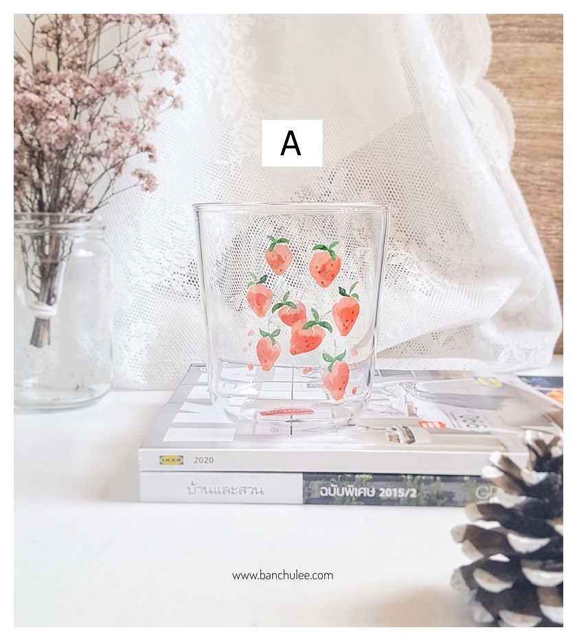Strawberry Glass Cup