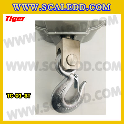 ตาชั่งแขวน3ตัน เครื่องชั่งแขวน3ตัน เครื่องชั่งแขวน3000kg เครื่องชั่งแขวนดิจิตอล3000kg พิกัด 3000kg ค่าละเอียด 1kg ตะขอหมุนได้360องศา เครื่องชั่งแขวนยี่ห้อ TIGER รุ่น TC-01