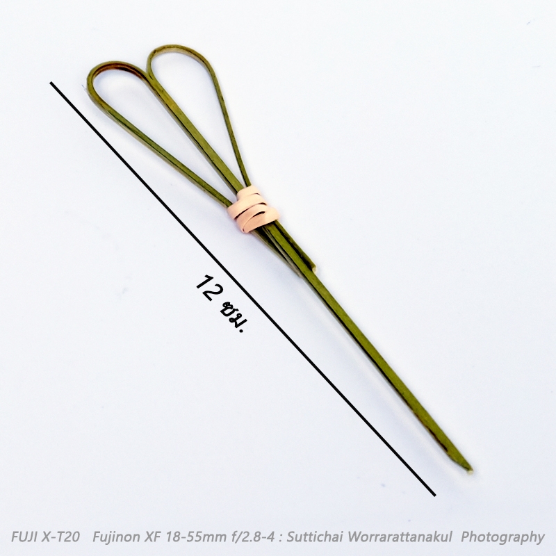 ไม้จิ้มค็อกเทลไม้ไผ่ รูปหัวใจ 12 ซม. ไม้เสียบอาหาร ( 100 ชิ้น )