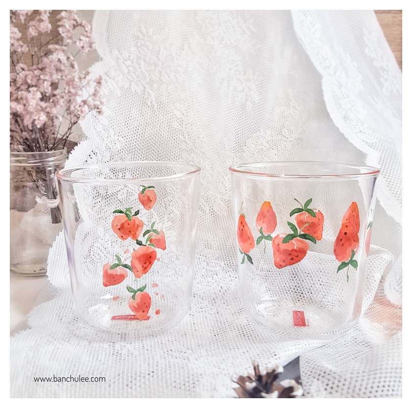 Strawberry Glass Cup