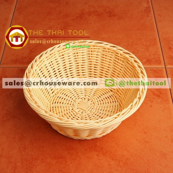 ตะกร้าหวายเทียม แบบกลม 005-TWPBB-42