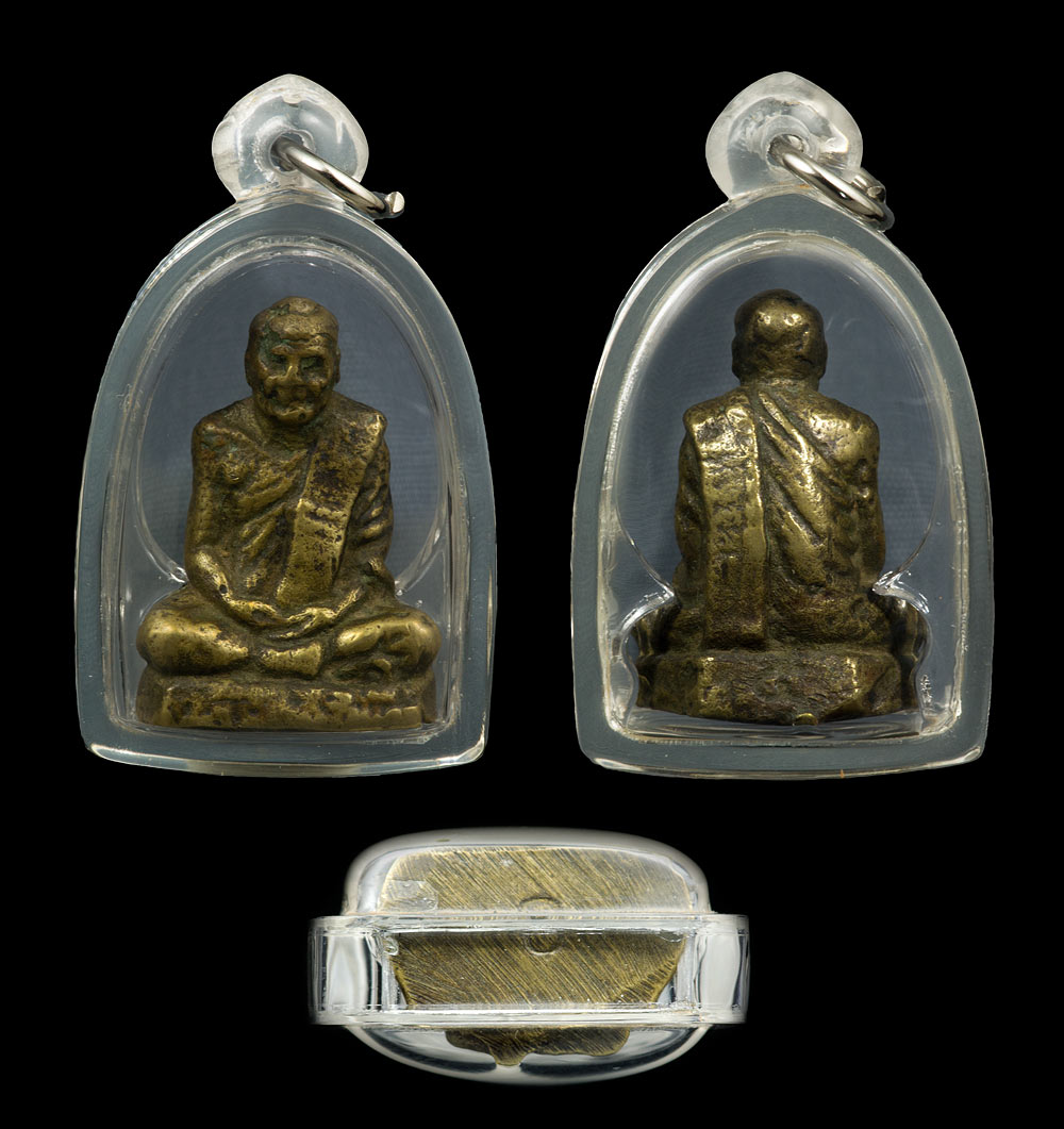 พระหล่อโบราณรูปเหมือน หลวงพ่ออินทร์ อินทโชโต