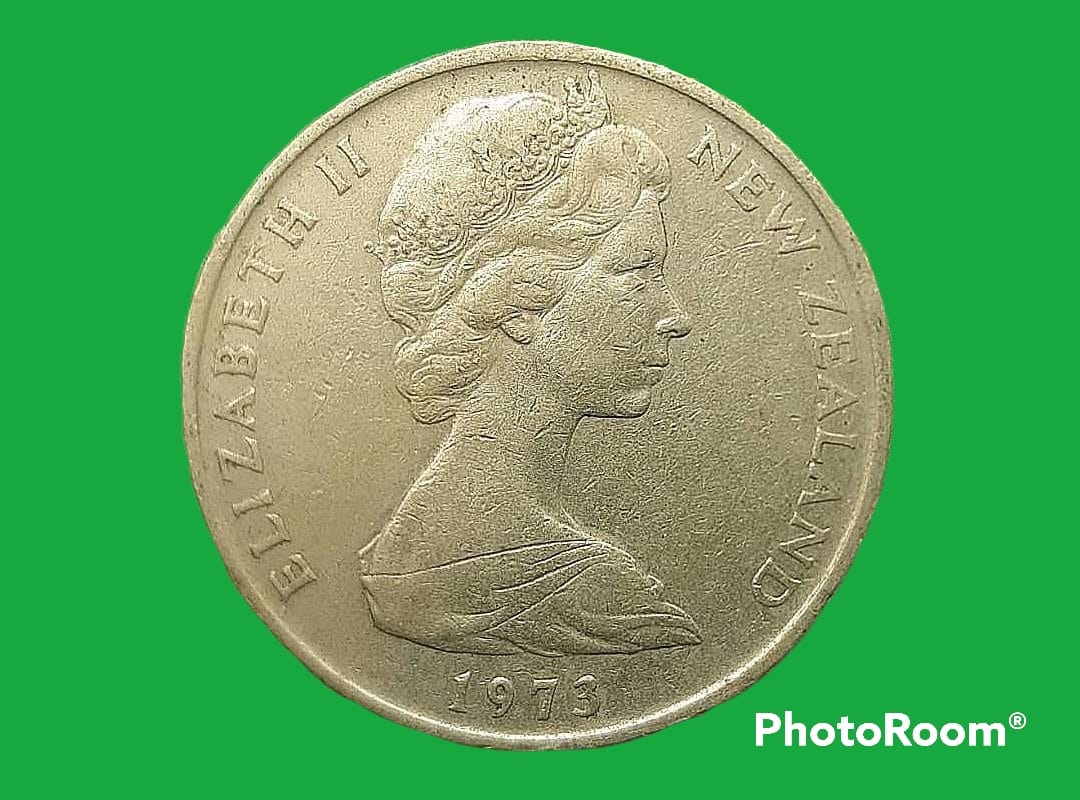 เหรียญ เงินหมุนเวียน นิวซีแลนด์ 50 Cents (Endeavour) 1973