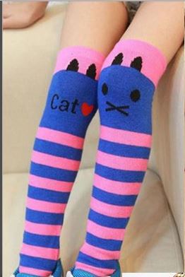 ถุงเท้ายาว เด็ก ลายแมว