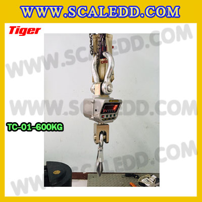 ตาชั่งแขวน600กิโลกรัม เครื่องชั่งแขวน600kg เครื่องชั่งแขวนดิจิตอล600kg ตาชั่งแขวนดิจิตอล600kg พิกัด 600kg ค่าละเอียด 0.2kg ตะขอหมุนได้360องศา เครื่องชั่งแขวนยี่ห้อ TIGER รุ่น TC-01