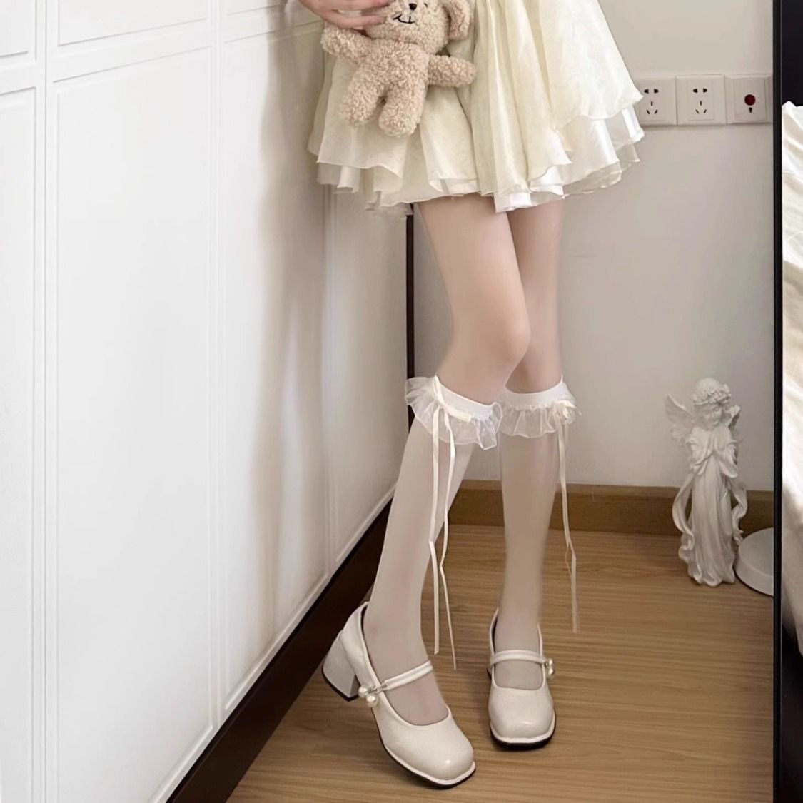 พร้อมส่ง ถุงเท้า ถุงน่อง ปลอกขา พร๊อพเสริมชุด