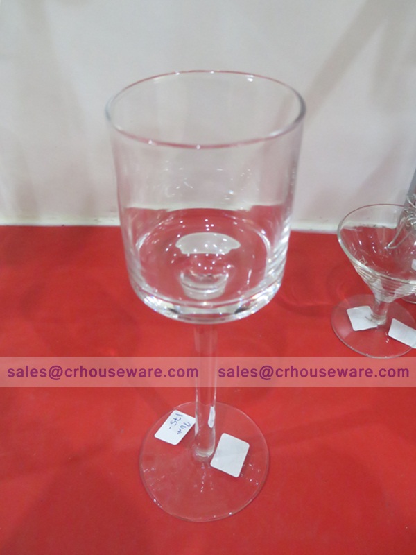 Candle Stand 5.5 - เชิงเทียนแก้ว แฮนด์เมด เนื้อใส สำหรับตกแต่ง JJG-CS19-5