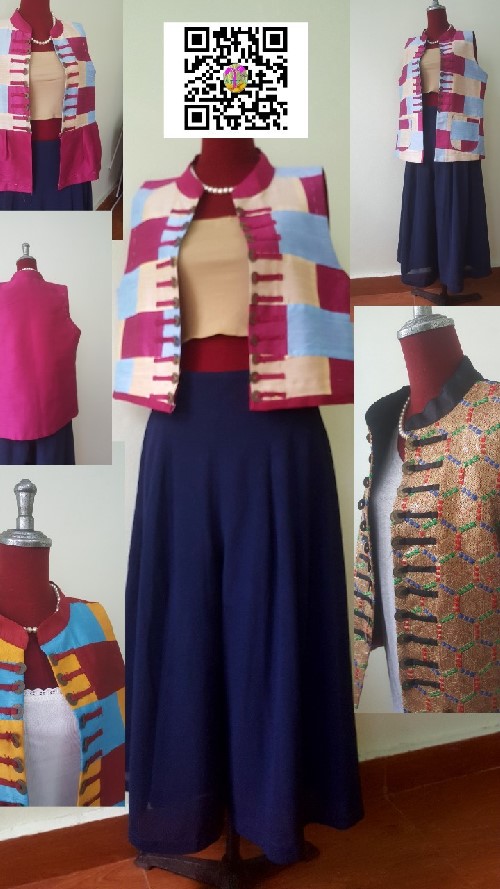 เสื้อผ้าไหมคลุ้มแขนกุด เทห์ ๆ