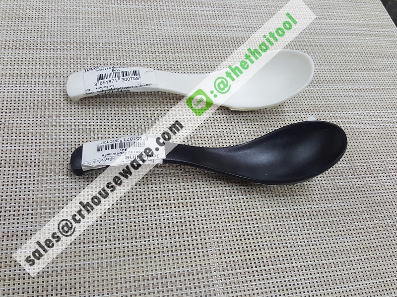 ช้อนด้ามงอเล็ก,ช้อนของหวานขาวดำ 017-SP36142