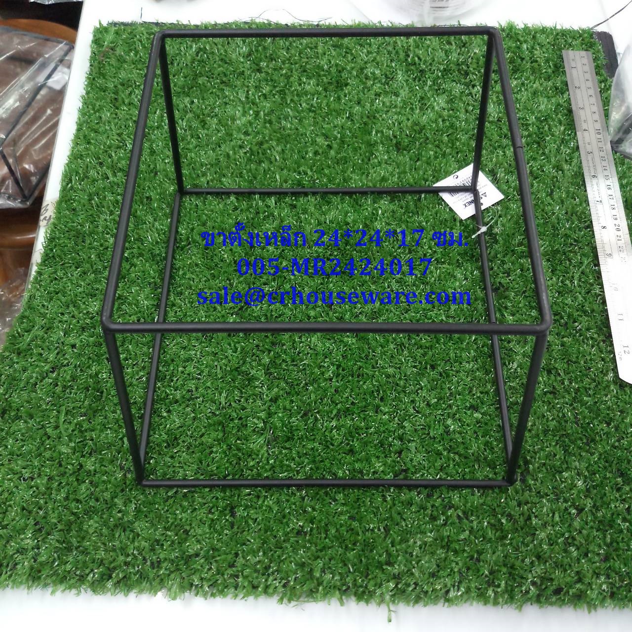 ชั้นโชว์อาหารเหล็กสีดำขนาด 17 cm 24*24*17 ซม. รหัสสินค้า 005-MR242417 (สินค้าแยกขาย1 ชิ้น),Food_stand