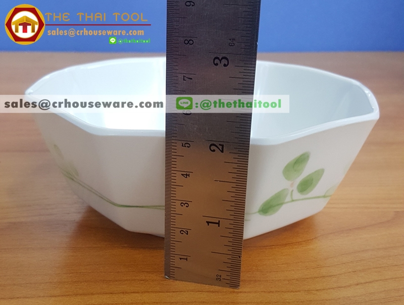 ชามเหลี่ยม 5.5 นิ้ว OCTAGON SASHIMI รหัส ML-W-27,ถ้วยแปดเหลี่ยมเมลามีน 5.5 นิ้ว