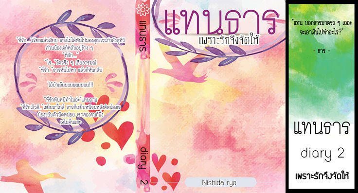 แทนธาร By Nishida Ryo เล่ม 2 มัดจำ 350b. ค่าเช่า 70b.