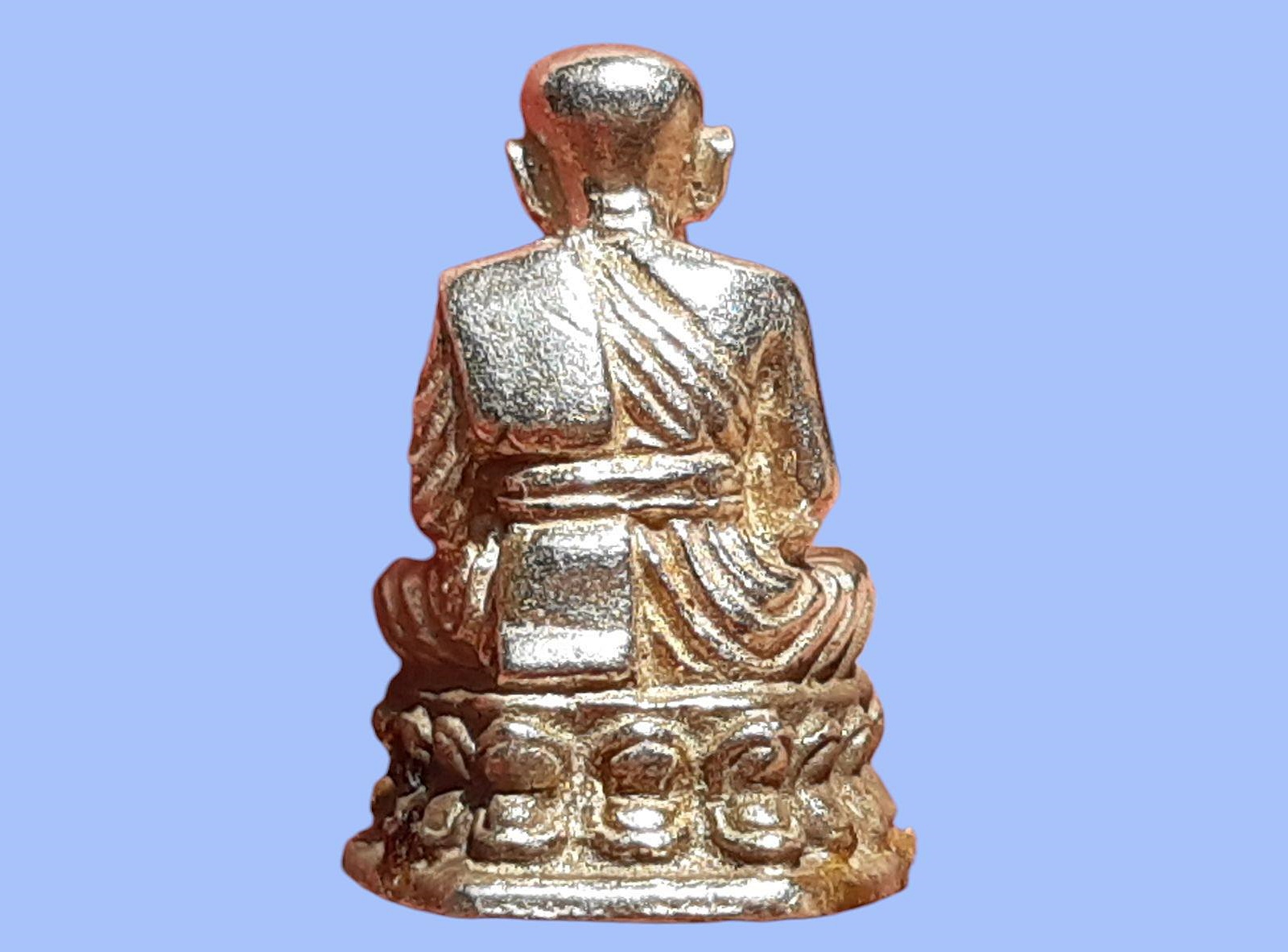 รูปเหมือน หลวงปู่ทวด วัดช้างให้ จ.ปัตตานี พิมพ์จิ๋ว เนื้อเงิน ปี 2535 อาจารย์นอง วัดทรายขาวปลุกเสก สภาพสวยมาก