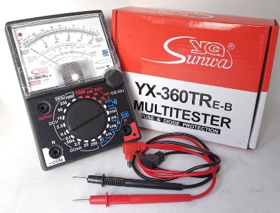 SUNWA (ํYG) มัลติมิเตอร์ YX-360TRE-B หน้าจอเข็ม ครบชุด พร้อมใช้งาน